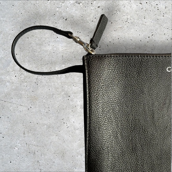 Small Calvin Klein Black Leather Wristlet *NWOT* - Picture 6 of 9
